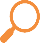 orange search icon